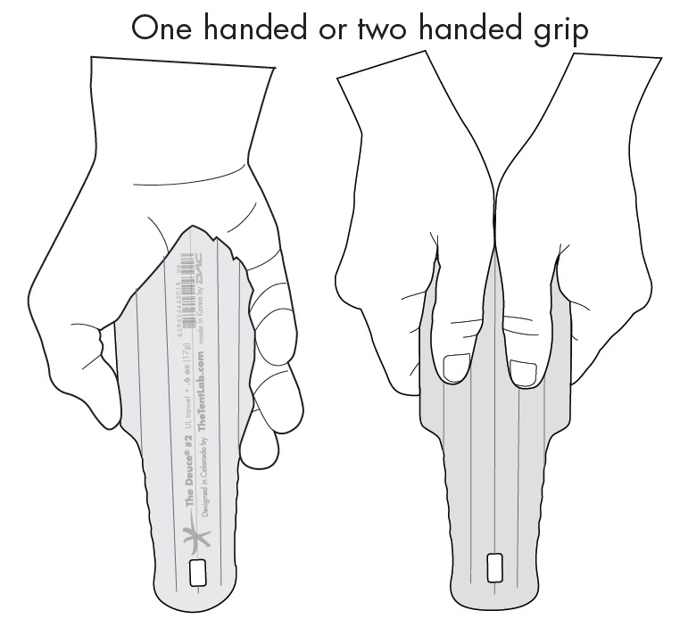 one or two handed grip